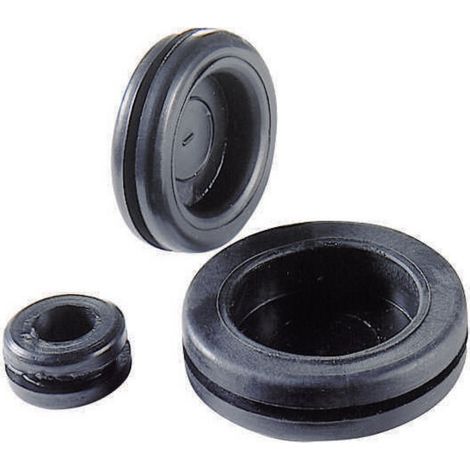 N/A Richco DGB-4 Ø max. des bornes 6.4 mm Vinyle noir 1 pc(s)