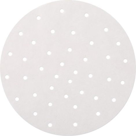 100 hojas, 100 piezas de papel de horno redondo antiadherente para cocinar al vapor, papel pergamino con revestimiento antiadherente (23 cm de diámetro) (1/4)