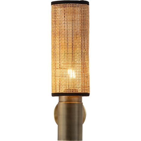 Aplique 21X13X46 Ratan Natural/Metal Dorado (1/3)