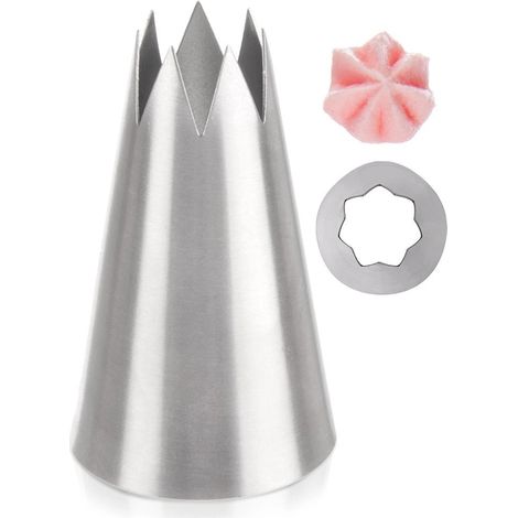 Stainless Steel Flower Piping Nozzle for Cakes (1/5)