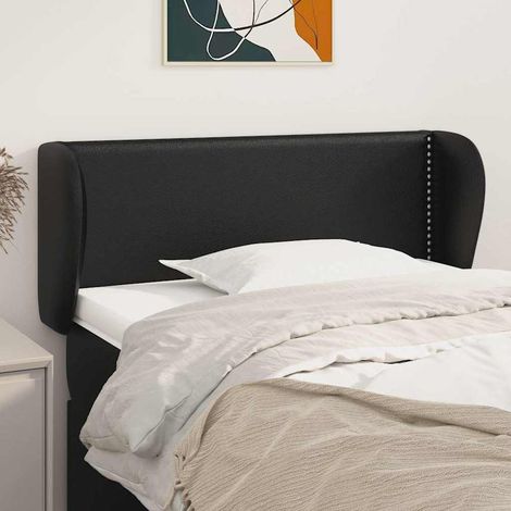vidaXL Cabecero de cuero sintético negro 103x23x78/88 cm (1/5)