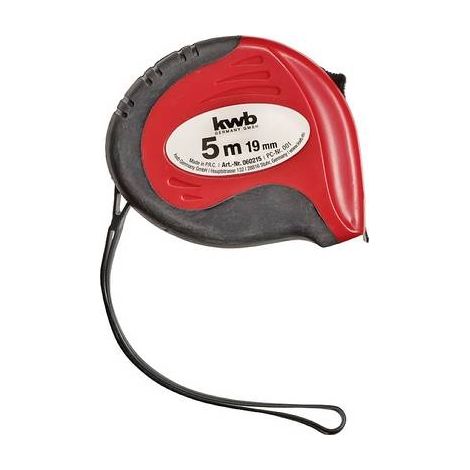 kwb 060215 Metro a nastro 5 m Acciaio, Plastica