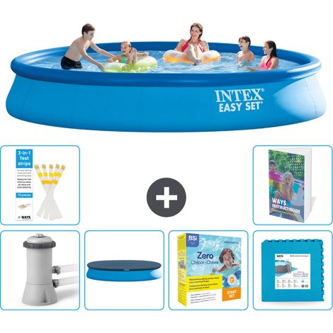 Intex Piscine Easy Set Ronde - 457x84 cm - 7-pièces S276 (1/5)