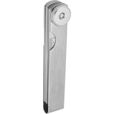 Jauge d'épaisseur en acier inoxydable de 75 mm, outil d'inspection de soudage (0,05-1,00 mm) (1/5)