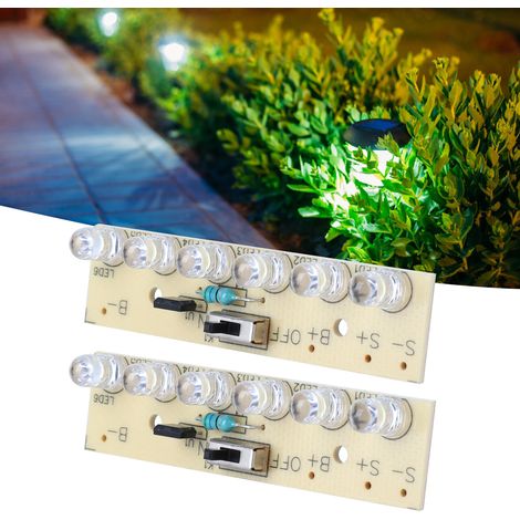RF1206 1,2-V-Leiterplatte für Solar-Gartenleuchte mit Schalter, lichtgesteuerte Solar-Zaunleuchte mit Dauerlicht, Steuerplatine, Lichtquellenplatine (1/5)