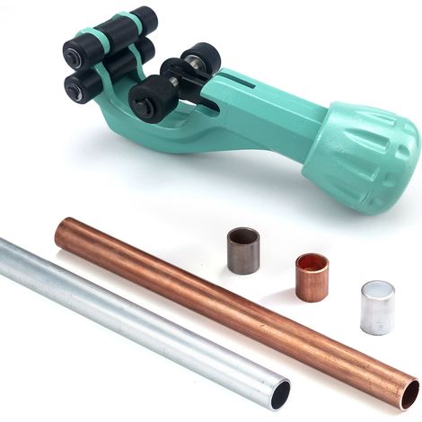 Lot de 2 micro-coupe-tubes inox 4-32 mm – Pour cuivre et tube ondulé – Outil de plomberie pour eau et gaz (1/5)