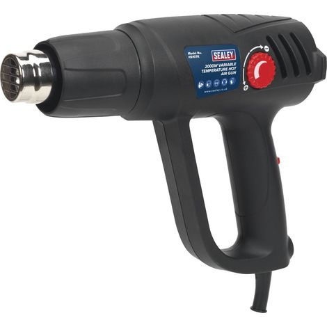 Sealey HS107K 2000W Variable Temperature Heat Gun Kit 50-450°C/90-600°C (1/5)