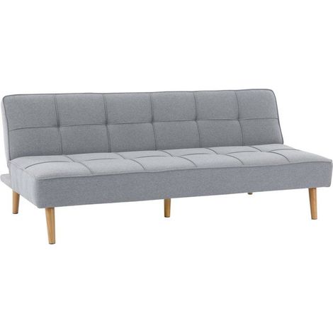 Canapé convertible - 4 places - JULIE - Tissu Gris - 180 x 72 x 72 cm (1/5)
