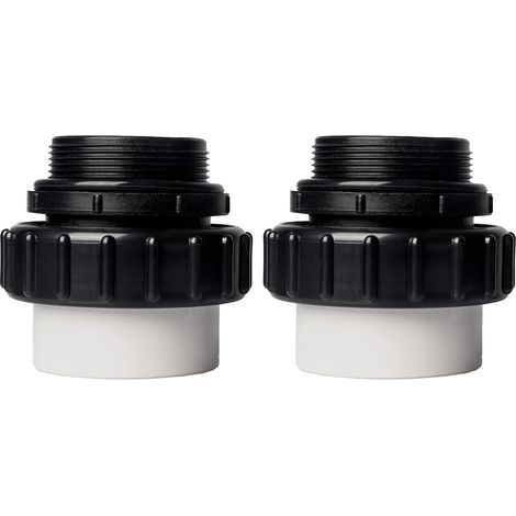 (2er-Pack) 2" MIP x 2,37" PVC-Hochtemperaturanschlüsse, kompatibel mit Pentair Whisperflo- und Intelliflo-Poolpumpen. Handfest angezogene Poolpumpenanschlüsse, Austauschplan 40 männliche Adapter