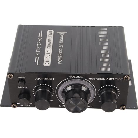 Amplificateur Bluetooth 5.0 Haute Fidélité 12V pour Voiture et Maison, Boîtier Aluminium (1/5)