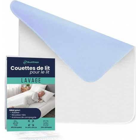 160x200 imperméable - Alaise 160 x 200 imperméable - aleze lit 90x190 Lavable - Aleze Protege Matelas 140x190 Impermeable Bonnet 30 cm - Couvre et protège-Matelas - alèse jetable (1/5)