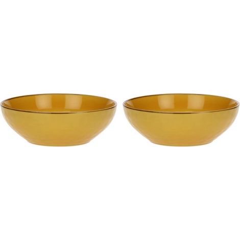 Set of 2 Concerto Ocra Salad Bowls - Yellow, 26 cm