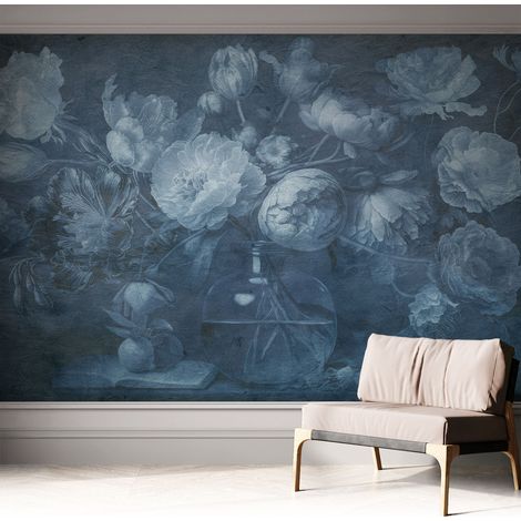 Papier peint adhésif autocollant pour salon chambre à coucher peint imprimé pour mur Composition florale 312x219 cm (1/5)