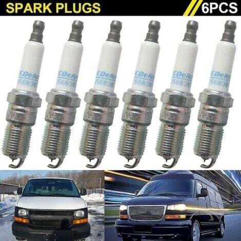 Bougies d'allumage iridium pour Acdelco 41-101 – 6 pièces – Électrodes fines pour démarrage rapide – Joint suppressor monobloc (1/4)