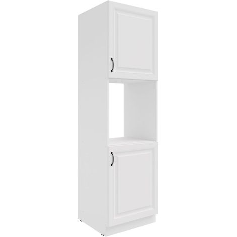 Küchen Backofen Hochschrank 60 cm Stilo Weiss Küchenzeile Küchenblock (1/5)