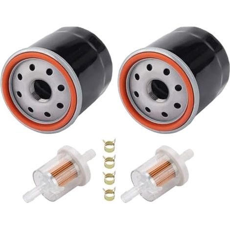 Compatible avec 2 filtres à huile 49065-0724 pour Kawasaki 49065-7010 Club Car 1016467 41016467 Kubota T1700H T1770 T1870 TG1860G Robin EH18V EH64 EH65 Yamaha MX775 MX800 (1/3)