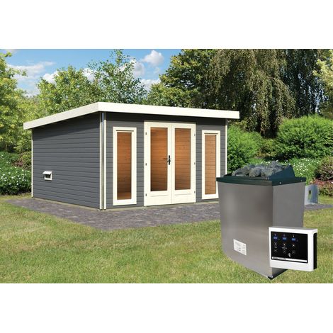 Mainburg 3, 9kW ext.Strg. bronz. glastür,Set B,terragrau (1/5)