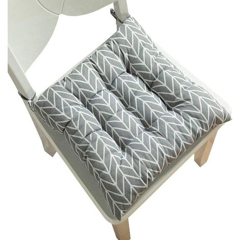 Coussin de Chaise Imprimé Doux Classe Bureau Galette de Chaise 45x45cm Carré-Flèche (1/5)