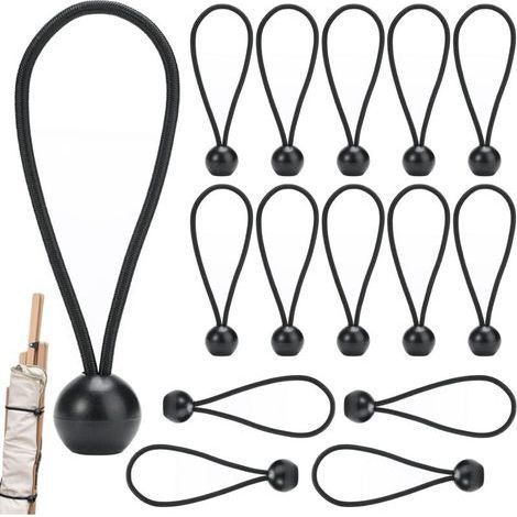 15 tensores elásticos para lonas de piscina y correas, tensores para lonas de piscina, cordón elástico para lonas de remolque, cordón elástico para lonas de pabellones, lonas para tiendas de campaña y