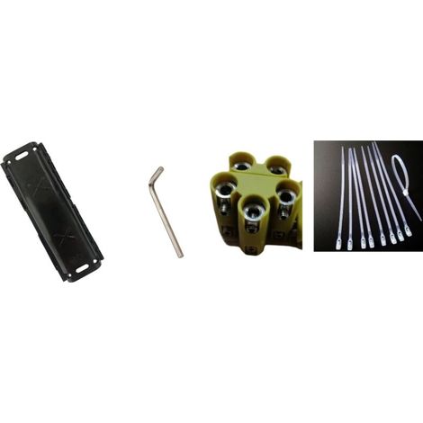 Boitier de raccordement étanche avec gel pour câbles 4x1,5/ 6mm² -