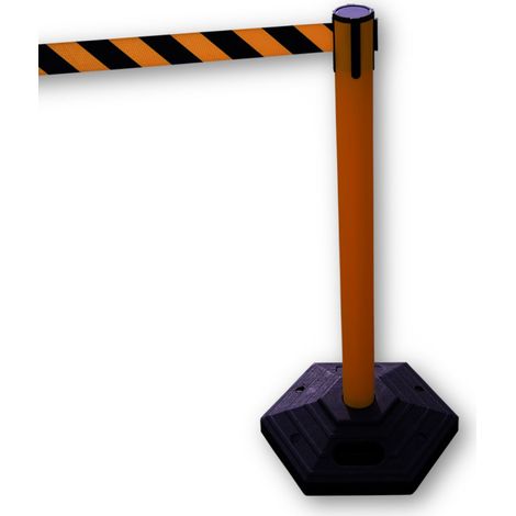 Barrière sécurité RS PRO Jaune en PVC ( Prix pour 1 )