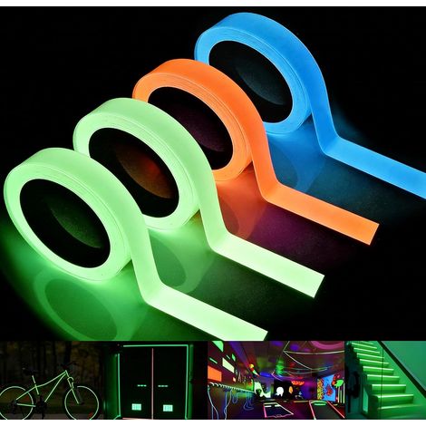 4 Rouleaux Ruban Fluorescent, 10 mm x 5 m Bande Fluorescente Autocollante (1/5)