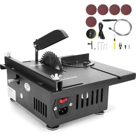 Mini scie circulaire électrique 1200W 110-240V lot outillage bricolage maison bois découpe petite machine avec prise US (1/5)