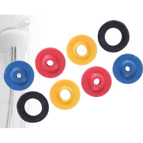 pommeau de douche à économie d'eau, pommeau de douche à économie d'eau en silicone 8 pièces, économiseur d'eau pour la douche (1/5)
