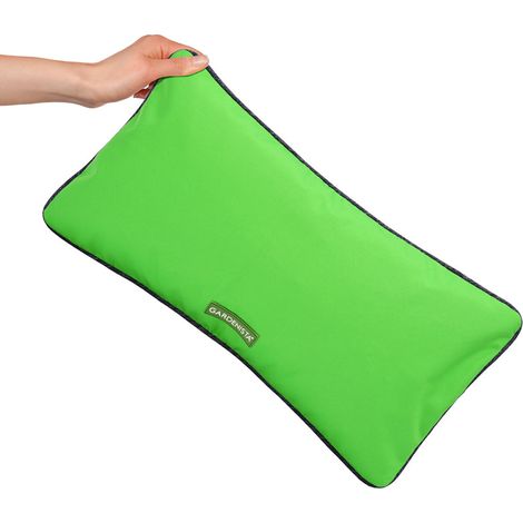 Gardenista Cojín rectangular de exterior para Jardín Resistente al agua Cojín cilíndrico de respaldo/cuello para patio y decoración del hogar, Verde (1/5)