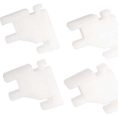 Novellini – Patins coulissants pour porte de douche Riviera A – Dimensions 21 x 24 x 24 mm – Vendu par 4 – Fixation pour paroi de douche