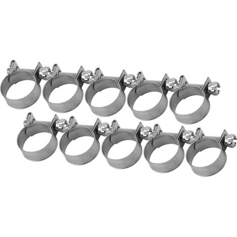 Lot de 10 mini colliers de serrage en acier inoxydable pour tuyaux de carburant, diamètres au choix : 6 à 20 mm. (1/5)