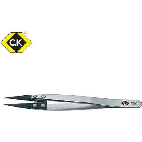 C.K T2390 Pinzetta di montaggio 249CF Acuminate, fini 130 mm