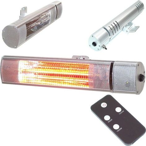 Heizstrahler Infrarotstrahler 56175 Wandstrahler 1500W Terrassenstrahler Funk (1/5)
