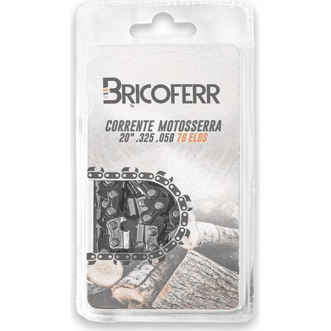 Bricoferr Cadena de motosierra 20'' (50,8cm) 0,325 0,058 76 eslabones
