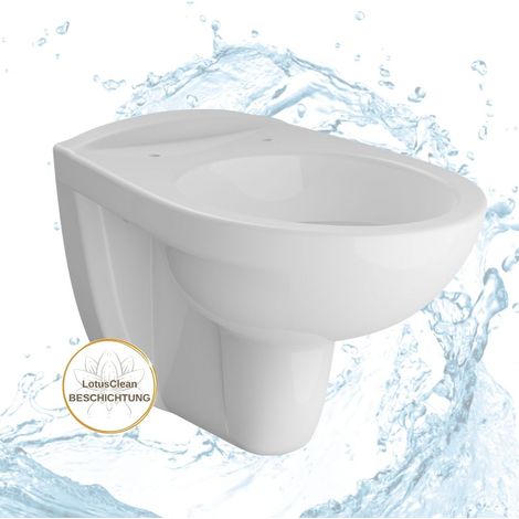 Hänge WC Wand WC Toilette WC Sitz SoftClose Komplettset (1/5)