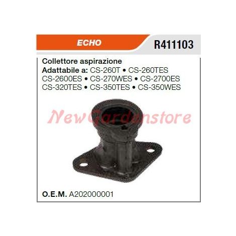ECHO Ansaugkrümmer für Kettensäge CS-260T CS-260TES R411103