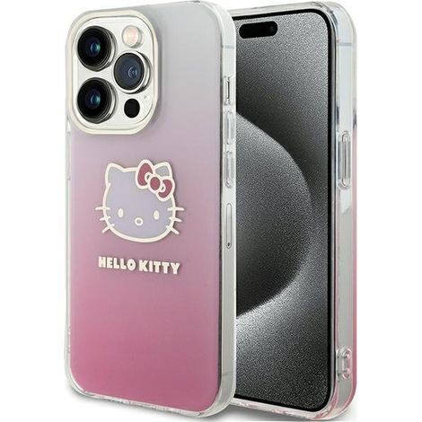 Hello Kitty HKHCP13LHDGKEP iPhone 13 Pro / 13 6.1 custodia rigida rosa/rosa IML Gradient Electrop Kitty Head (1/5)