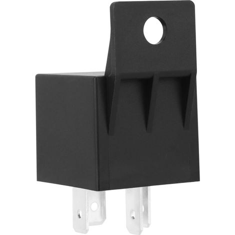 Relais automobile 40A, relais 12V avec douille, relais automobile à quatre broches, relais automobile 12V 40A à quatre broches avec douille, remplacement universel pour applications automobiles.