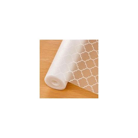 Tapis Fond de Tiroir 30 x 300 cm Non-Adhésif Protection Tiroir Cuisine Plastique Tapis EVA Refrigerateur Placard Étagères pour Meuble Armoires et Rangements
