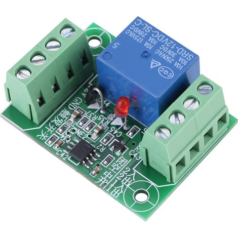 Module de commande de relais à déclenchement bistable monocanal 12 V CC (1/5)