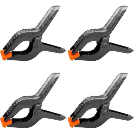 4 pièces 6" 158 MM pince a ressort plastique/ pince de serrage force de serrage élevée ouverture maximale 65MM (1/5)