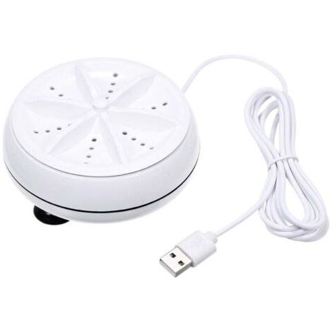 Mini Laveuse à Ultrasons Turbo Laveuse et Lave-Vaisselle Laveuse Baignoire à Ultrasons Portable pour la Lessive Personnelle et Laver Les Légumes Vaisselle Sale (1/4)