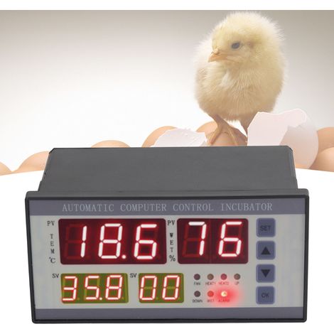 Contrôleur d'incubateur entièrement automatique XM-18, régulateur de température et d'humidité haute précision, contrôleur à micro-ordinateur pour le retournement automatique des œufs, AC160V-240V (1/5)