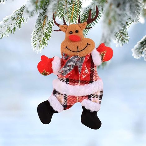 attache rideau pince de noël renne dansant décoration festive pour rideaux salon fenêtre maison noël accessoire décoration intérieure noël facile à installer résistant (1/3)