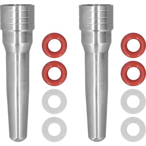 2 Pièces Embout Vapeur pour Machine à Café, Acier Inoxydable, pour Mousse à Lait - Version Longue (1/5)