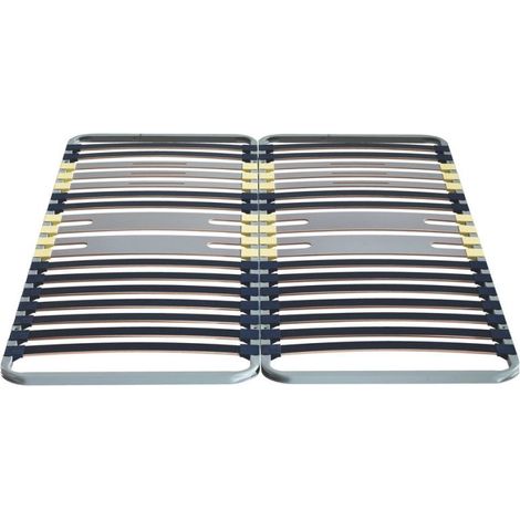 Sommier 160 x 200 cm cadre à lattes – 5 zones Flat Cap pour soutien optimal – Confort amélioré et répartition équilibrée du poids – Merinos (1/5)