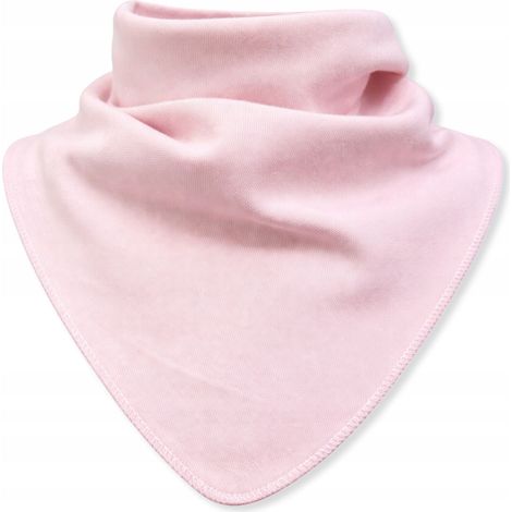 Sciarpa a collo alto per bambini 100% cotone 6-12 mesi Primavera Autunno rosa cipria (1/5)