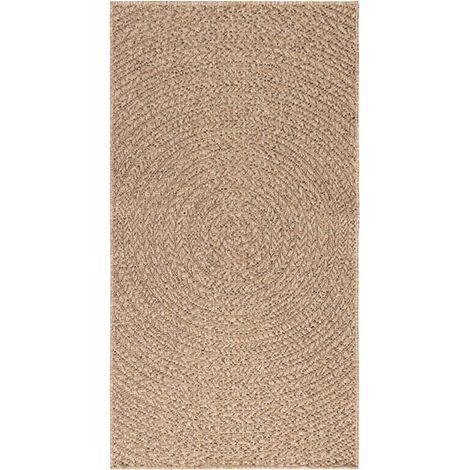 Rug ZIZUR 80x150 cm Jute Look Indoor and Outdoor vidaXL