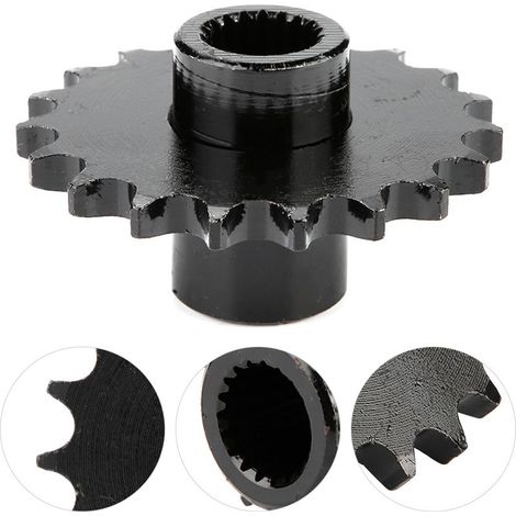Pignon de sortie avant, résistance aux chocs, pignon de chaîne 19 dents 428, longue durée de vie, fer haute résistance pour Gy6 150cc ATV Quad Gokart (1/5)