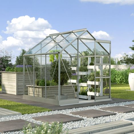Vitavia Gewächshaus "Eris" 3800, alu eloxiert, 3,8 m², 3 mm ESG